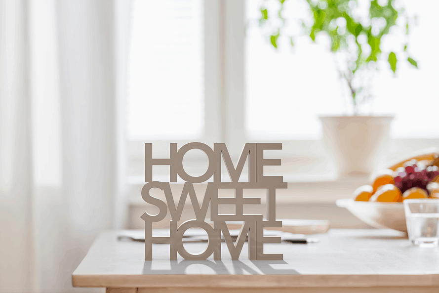 turning a house into a home sweet home